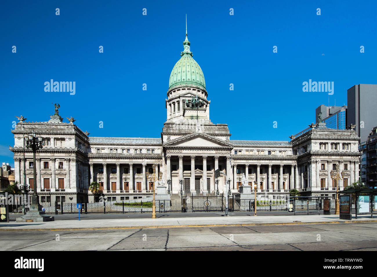Der Palast der argentinischen nationalen Kongress ist eine monumentale Gebäude, Sitz der Argentinischen National Congress, Buenos Aires, Argentinien Stockfoto