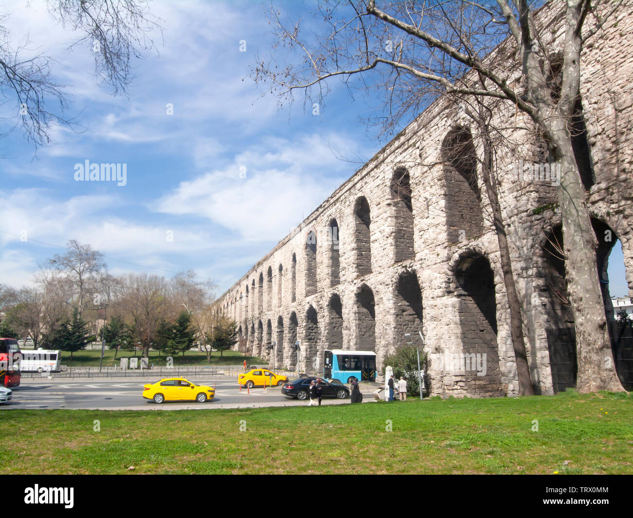 Valens Aquädukt (bozdogan Kemeri), Türkei, Istanbul. Aquädukt von Valens war ein wichtiger Teil des Konstantinopel Wasserversorgung Stockfoto