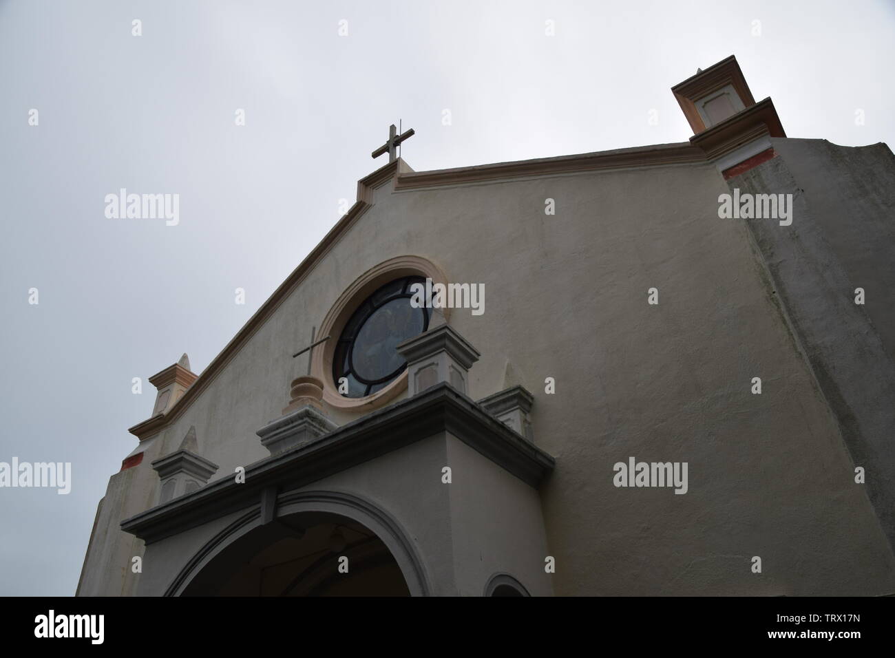Eine Kirche in Yim Tin Tsai, Hongkong Stockfoto