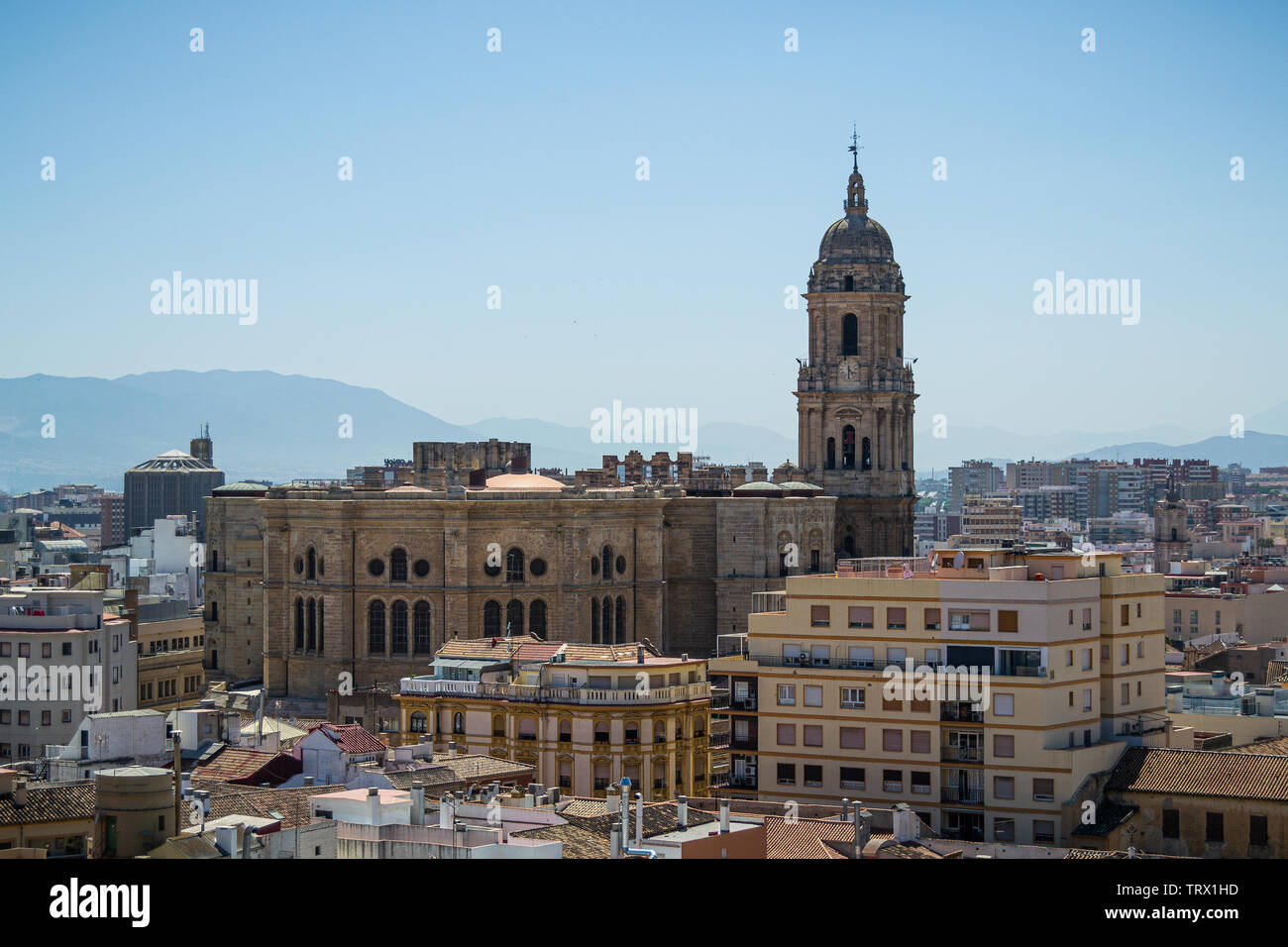 Malaga skyline Stockfoto