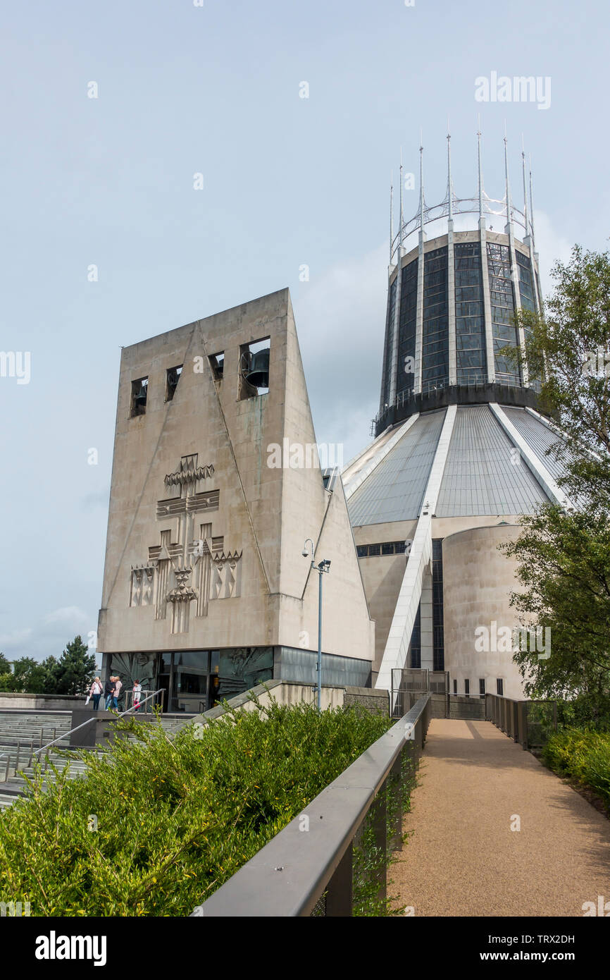 Liverpool, Metropolitan, Kathedrale, Frontansicht, Liverpool, England Stockfoto