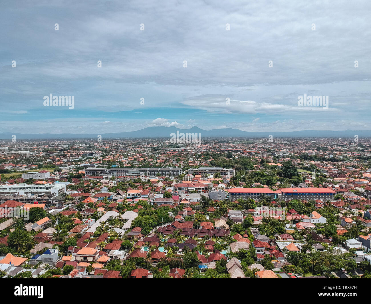 Nachmittag Drone Schuß in Bali, Indonesien Stockfoto