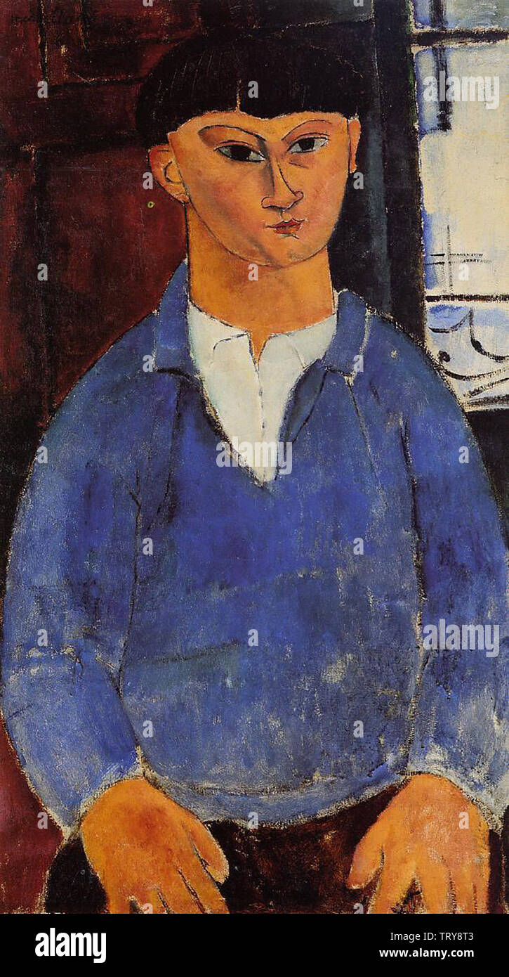 Amedeo Modigliani - Porträt Moise Kisling 1916 Stockfoto