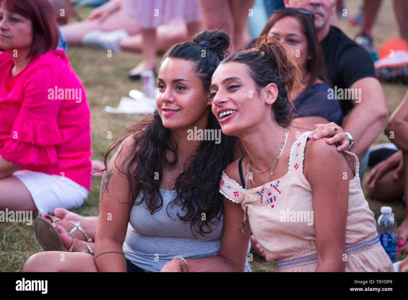 Teilnehmer von BST Music Festival 2018 Stockfoto