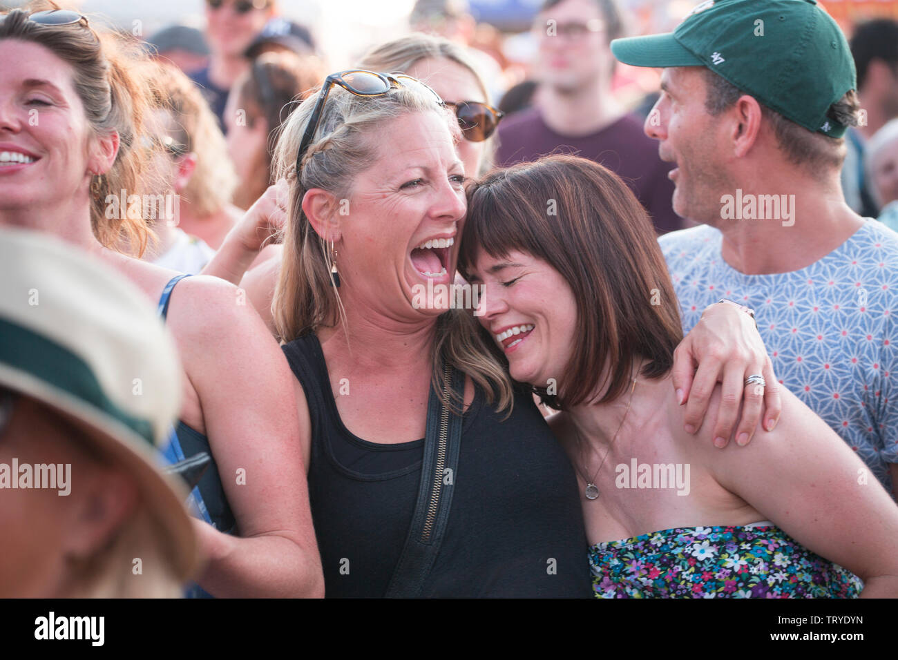 Teilnehmer von BST Music Festival 2018 Stockfoto