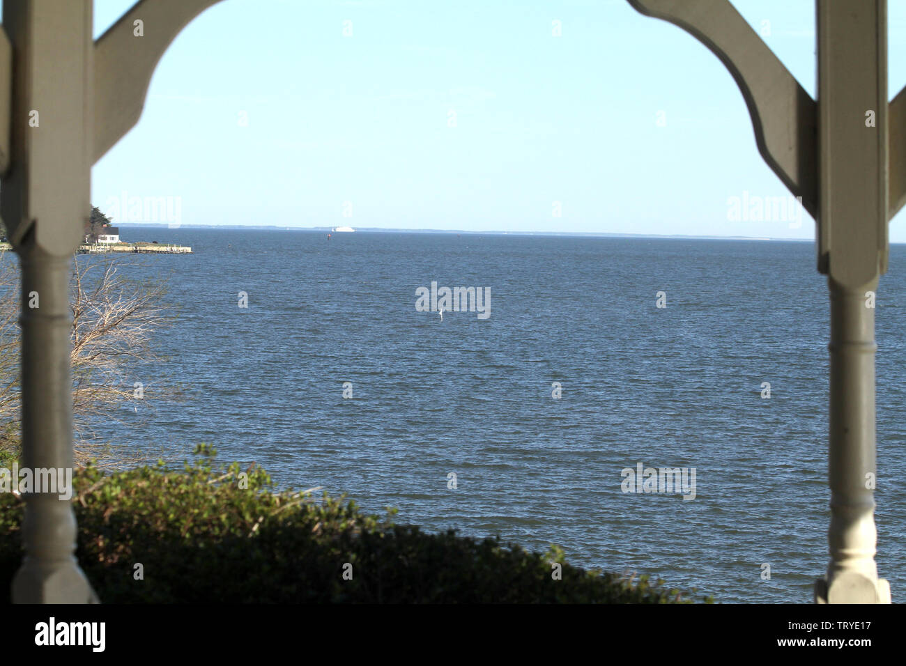 Ansicht der Chesapeake Bay Waters von Annapolis, MD, USA Stockfoto