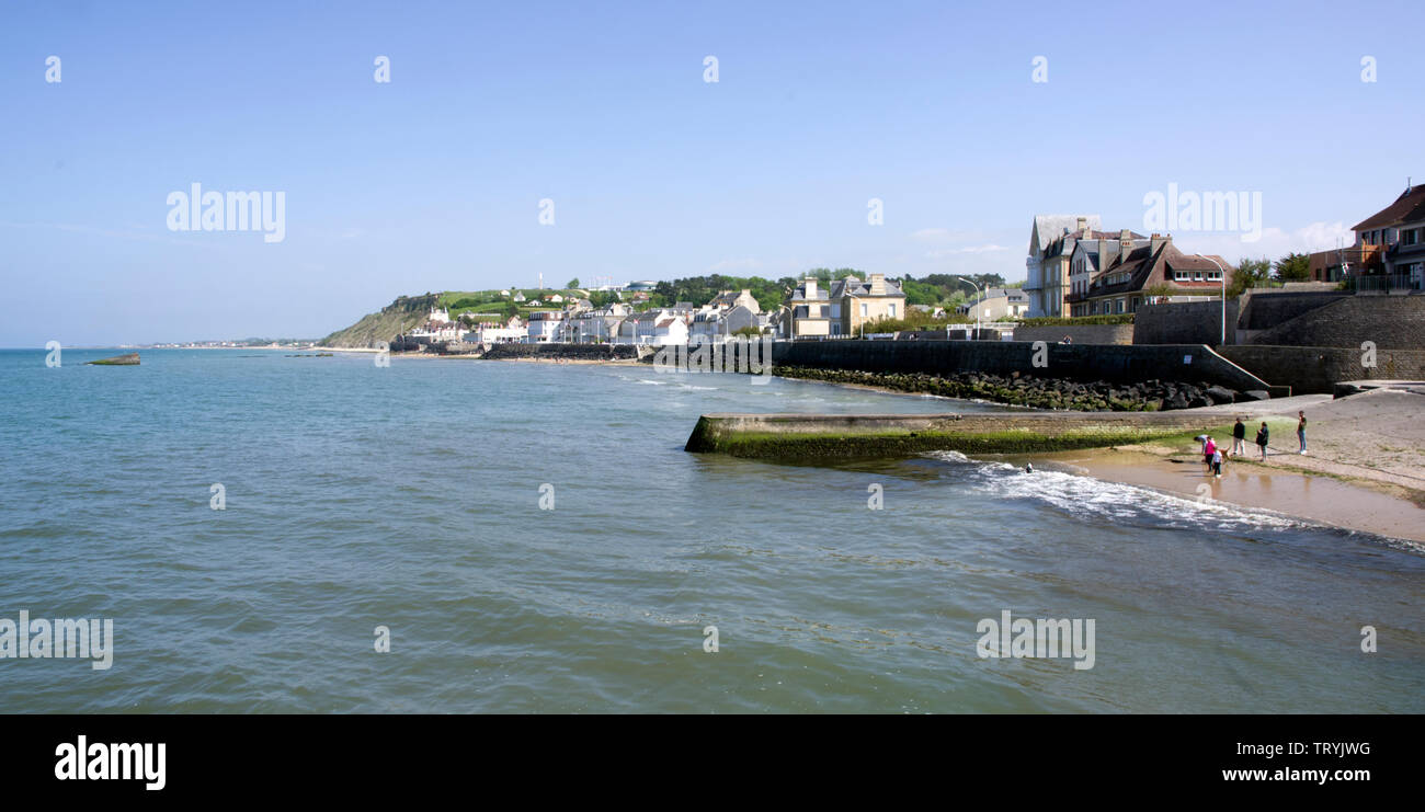 Aromanches-les-Bains Normandie, Frankreich Stockfoto