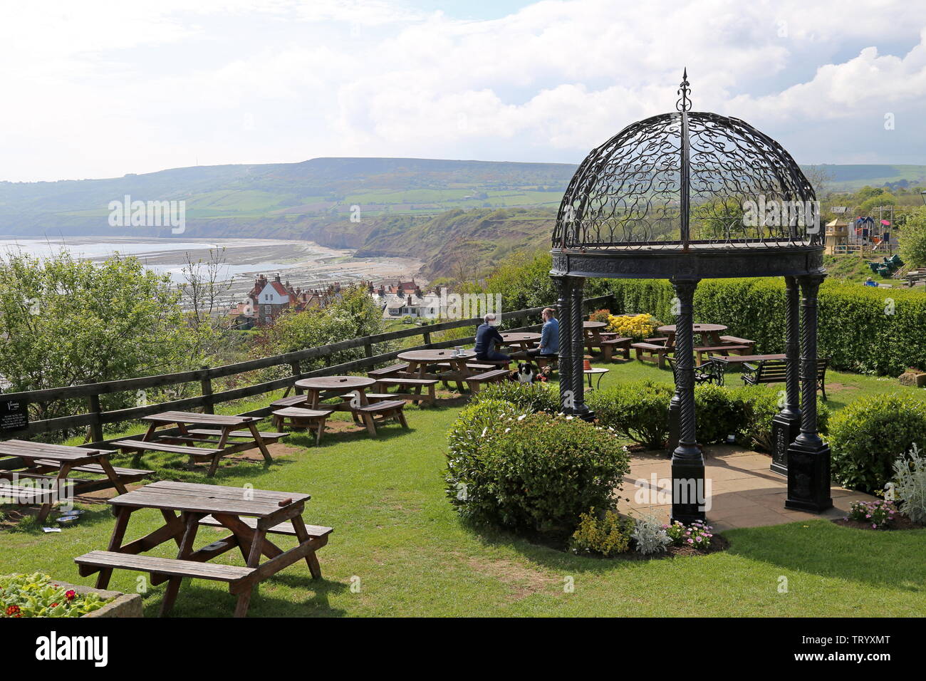 Hotel Victoria Garden, Station Road, Robin Hood's Bay, Borough von Scarborough, North Yorkshire, England, Großbritannien, USA, UK, Europa Stockfoto