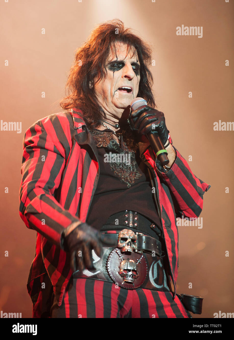 Alice Cooper bei der cropredy Fairport Convention Cropredy, Oxfordshire, UK. 8. August 2013 Stockfoto