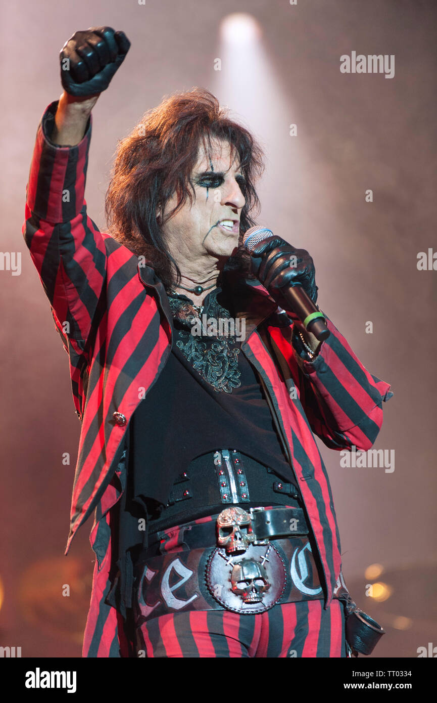 Alice Cooper bei der cropredy Fairport Convention Cropredy, Oxfordshire, UK. 8. August 2013 Stockfoto