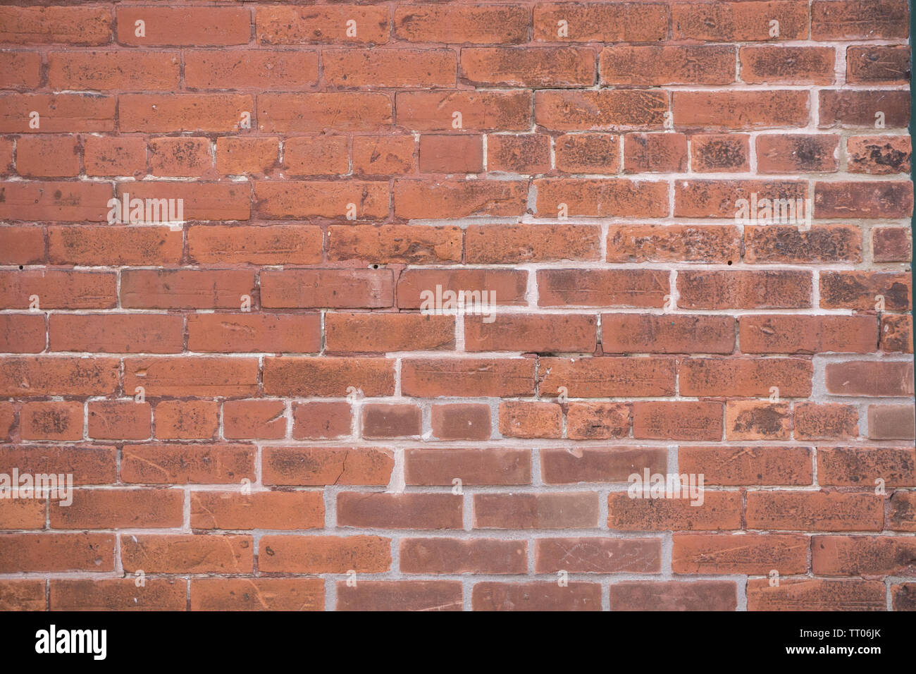 Kanada Toronto - Mauer aus Stein, die in der Distillery District, Juni 2019 Stockfoto