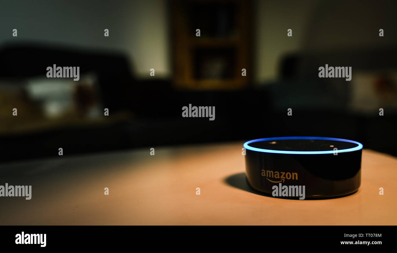 Amazon Echo Dot Lautsprecher Stockfoto