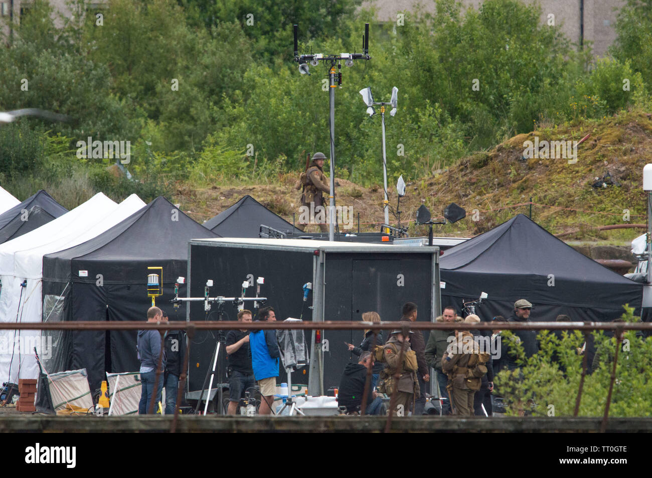 Glasgow, UK. 12. Juni 2019. Der Film, genannt, 1917, ist eine Zusammenarbeit zwischen Spielberg und Sam Mendes, der das Schreiben und die Projektleitung. Mendes ist auch für seine Arbeit über die James Bond Filme Skyfall und Gespenst bekannt. Stockfoto