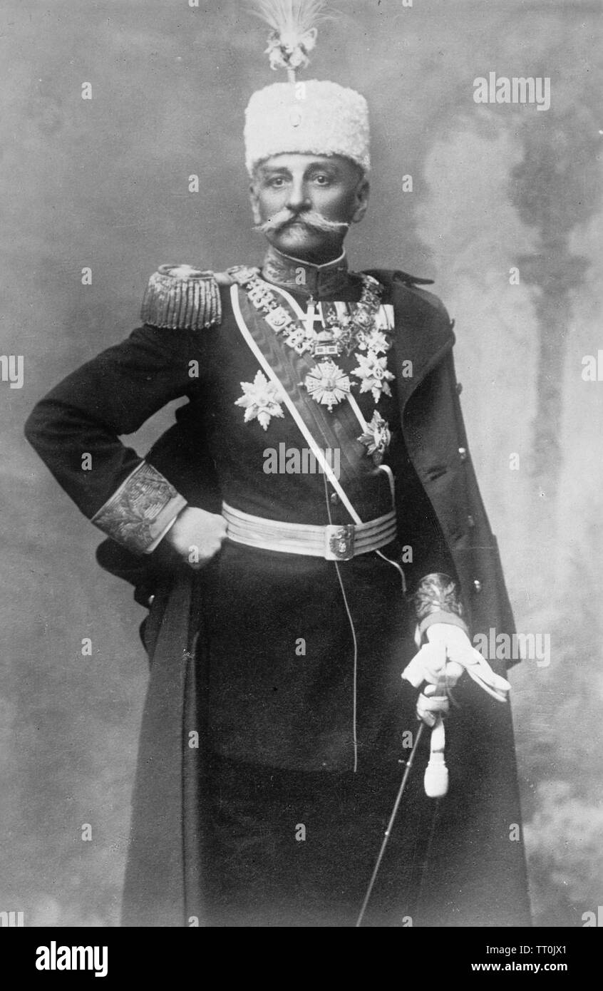 König Peter 1 VON SERBIEN (1844-1921) Stockfoto