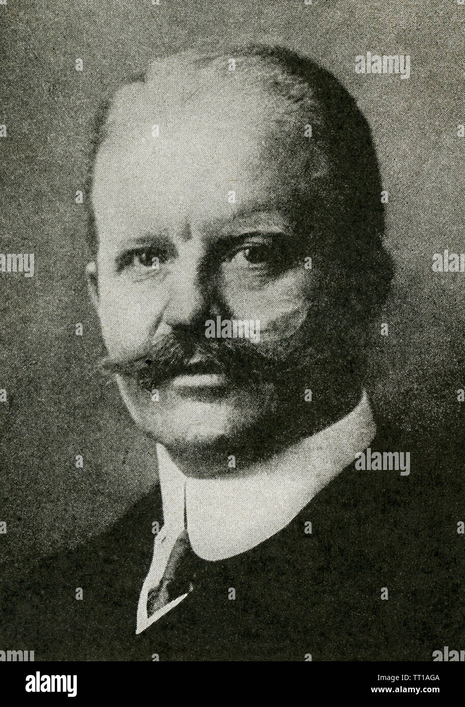 Dieses Foto, dating vor 1922, bezieht sich auf die Bildunterschrift lautet: Alfred Zimmermann, Deutschland ex-Außenminister. Stockfoto