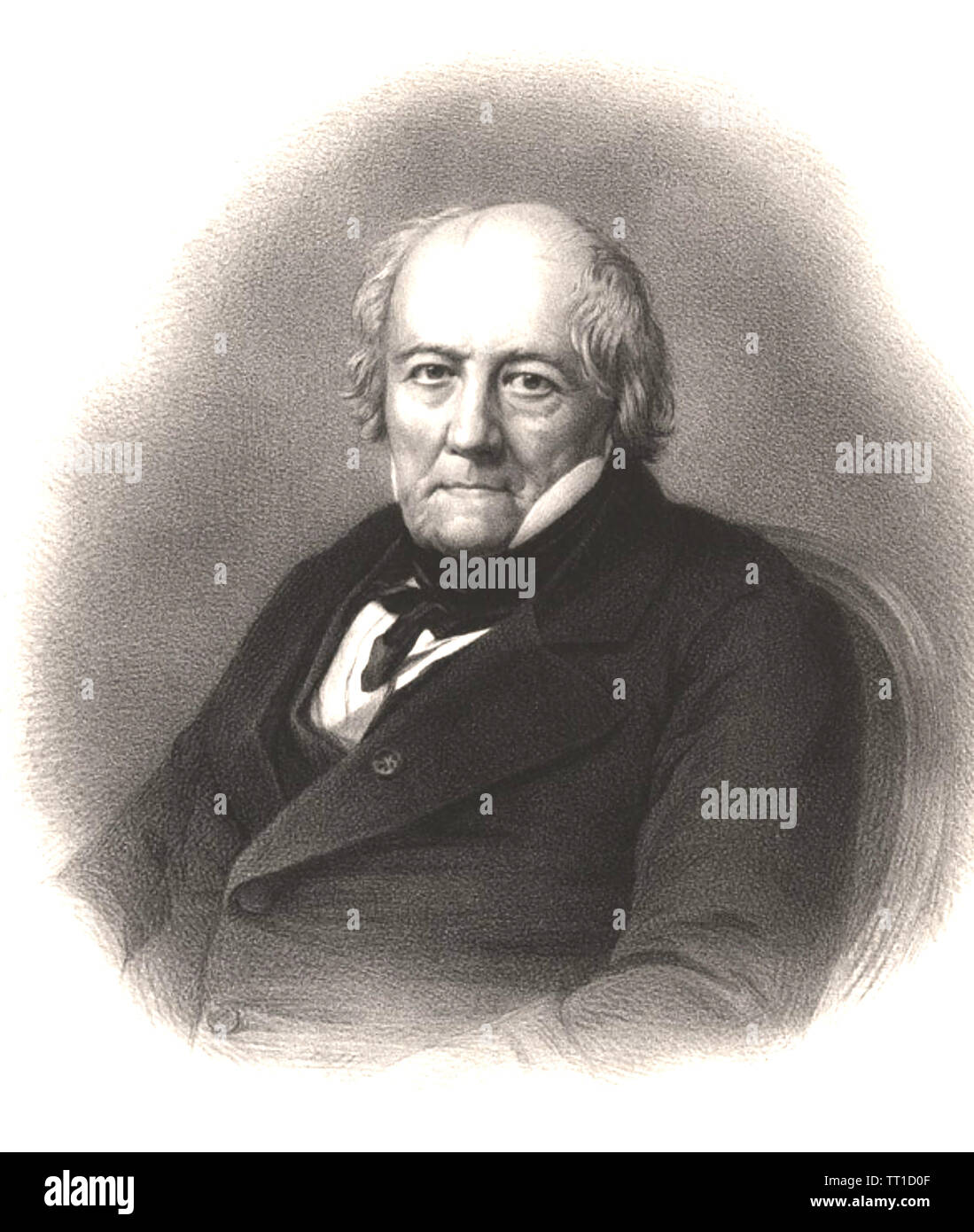 JEAN - BAPTISTE BIOT (1774-1862), französischer Physiker, Astronom und Mathematiker Stockfoto