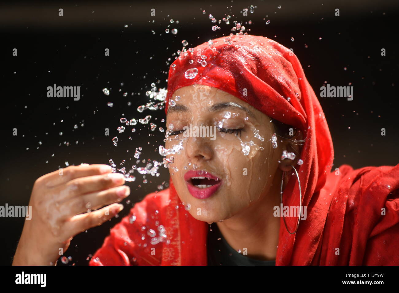 Überstehen Sie die Hitze Stockfoto