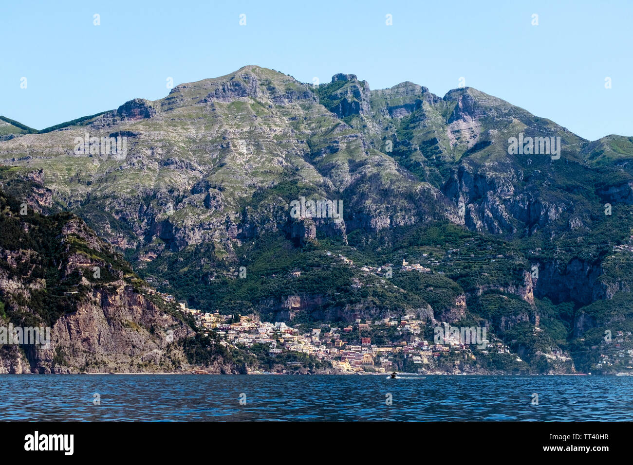 Die Stadt Positano, Italien Stockfoto