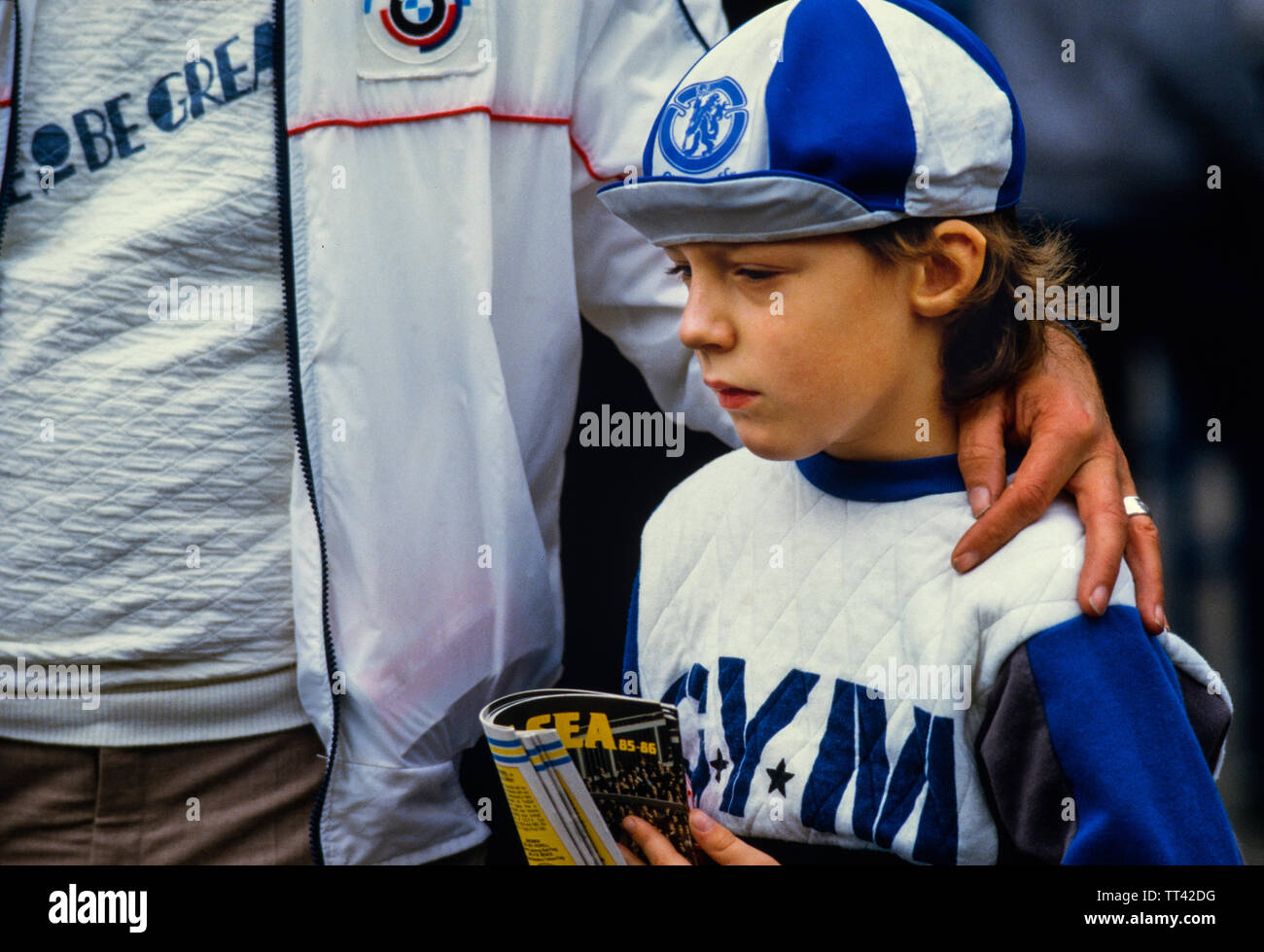 FC Chelsea Verfechter bei Chelsea V Millwall Football Match vom 4. Februar 1985 in Chelsea, London, England. 4. Feb. 1985 Stockfoto