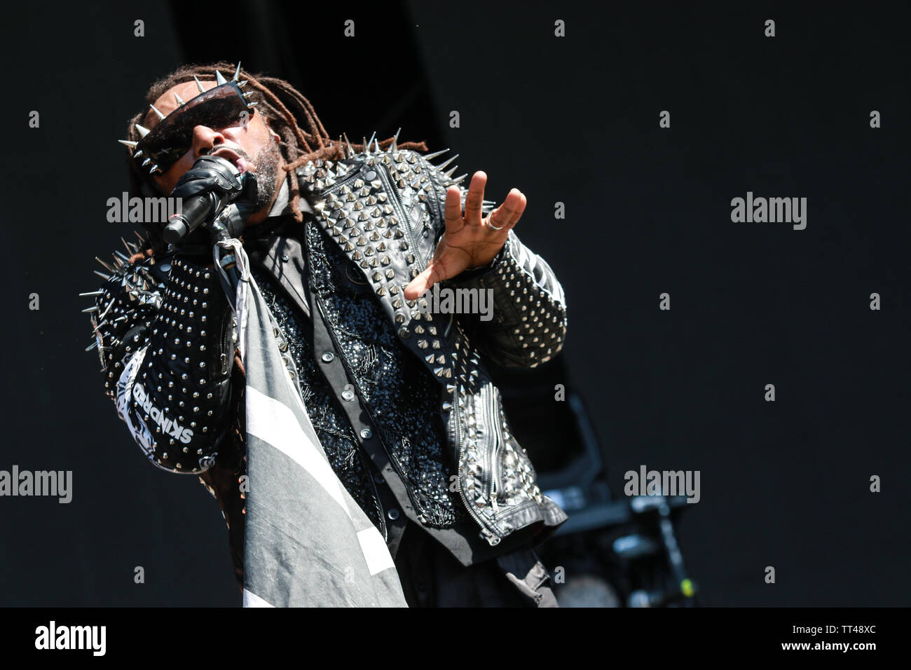 Florenz, 13. Juni, Skindred führt Live@Firenze Felsen, Ippodromo del Visarno, Firenze. Copyright Davide Merli | Alamy Stockfoto