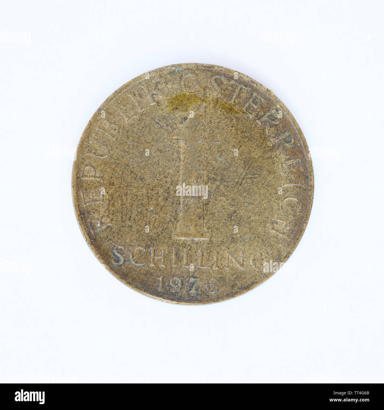 Österreich 1 Schilling Münze - 1976 Stockfoto