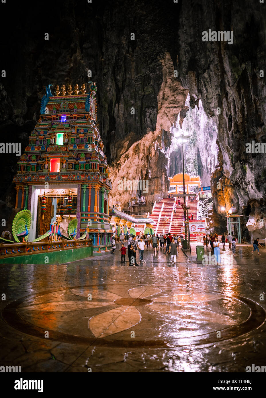 Batu Höhlen - Hindutempel in Kuala Lumpur, Malaysia Stockfoto