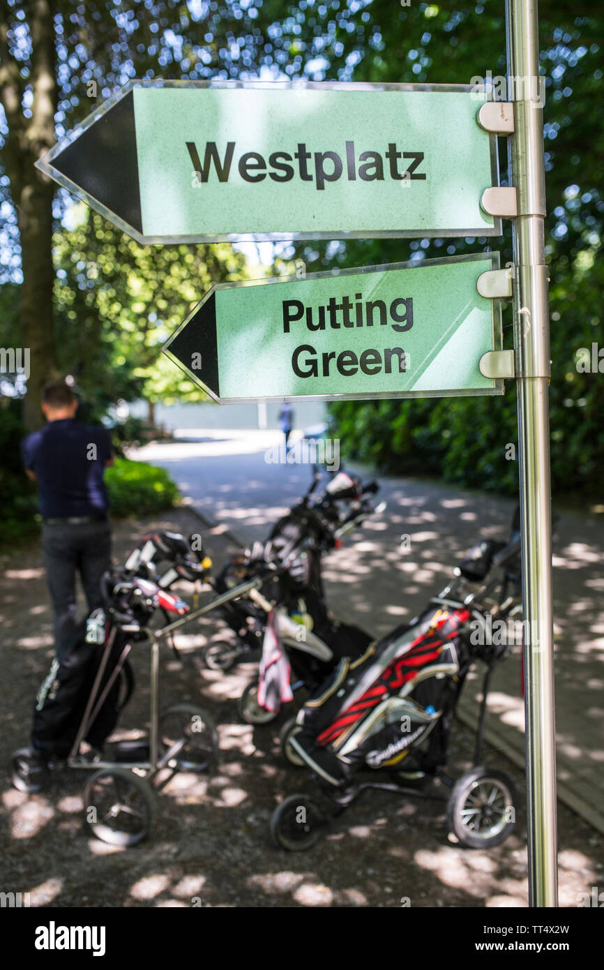 Golf Club Hubbelrath in Düsseldorf. Stockfoto