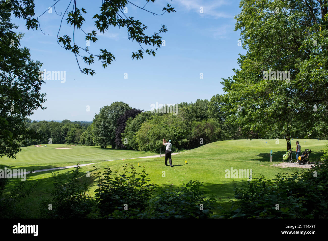 Golf Club Hubbelrath in Düsseldorf. Stockfoto