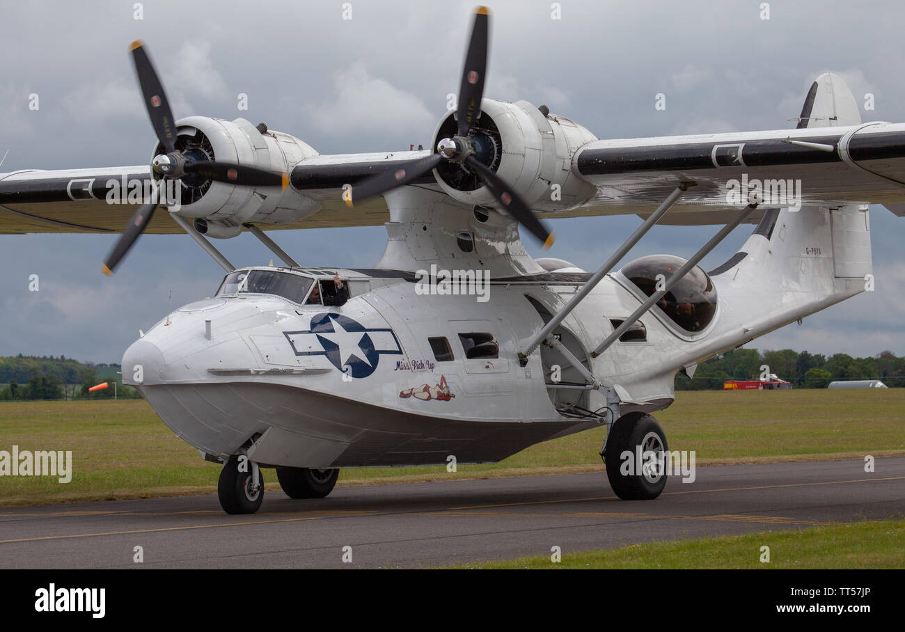 Consolidated PBY-5A Catalina 433915 in Duxford Flugplatz, Cambridgeshire Rollens Stockfoto