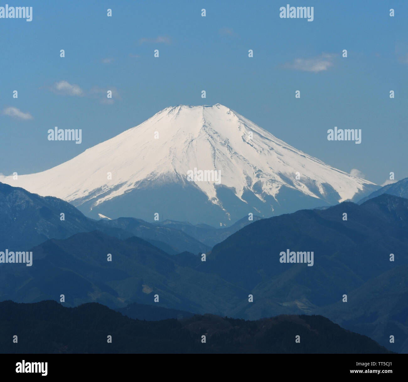 In der Nähe des Mount Fuji von takao Berg genommen Stockfoto