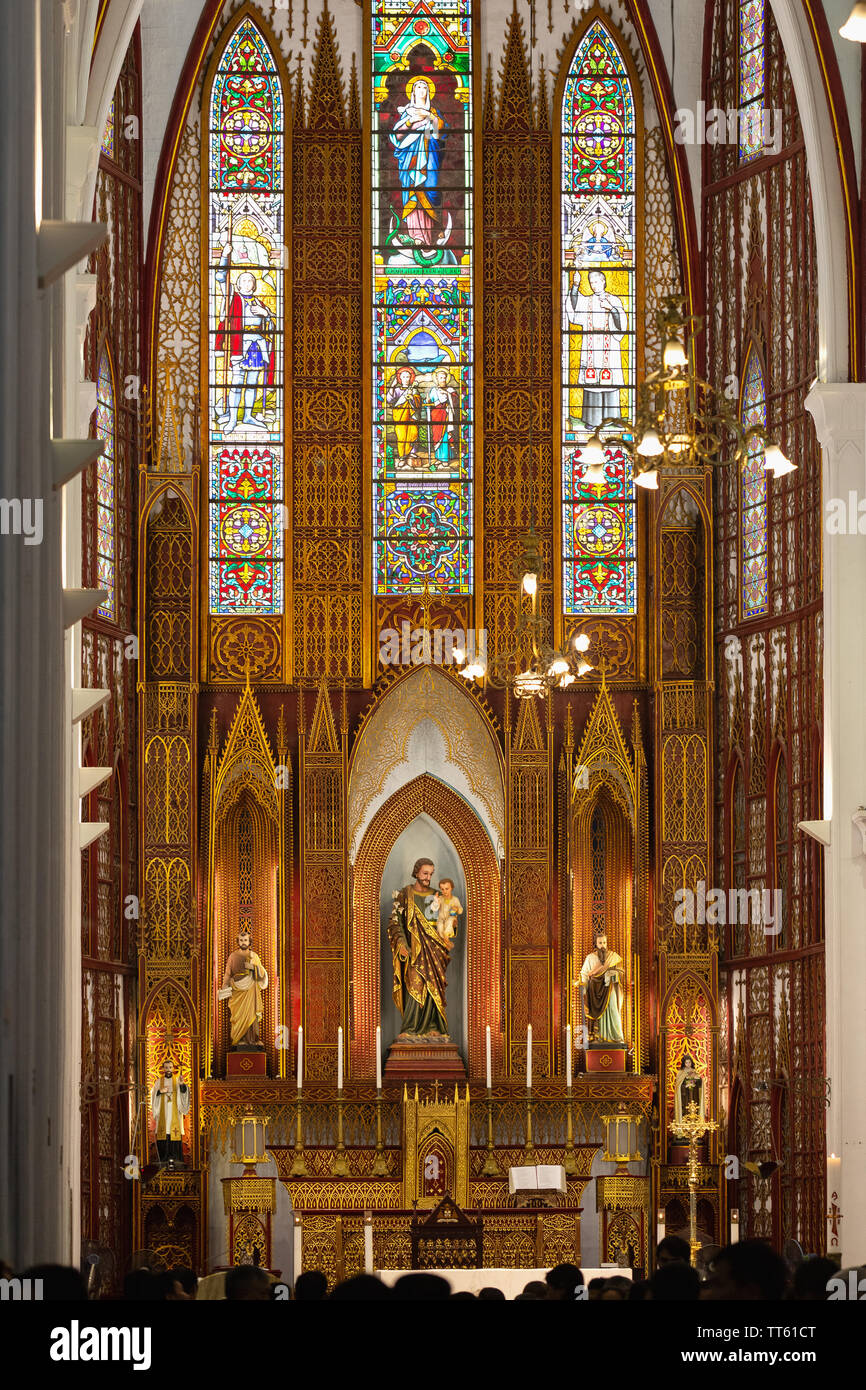 In St. Joseph's Cathedral, die Römisch-katholische Kirche, Hanoi, Vietnam, Asien Stockfoto