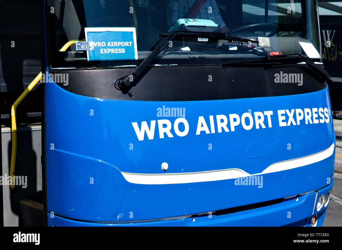 Wroclaw Airport Shuttle Bus - wro Airport Express Stockfoto