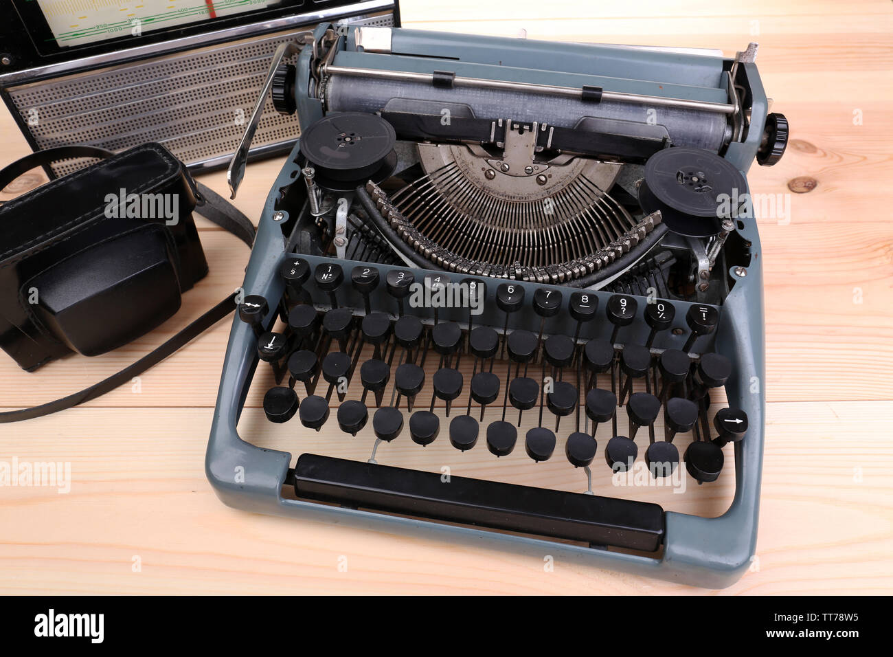 Antike Schreibmaschine. Vintage Schreibmaschine Maschine Stockfoto