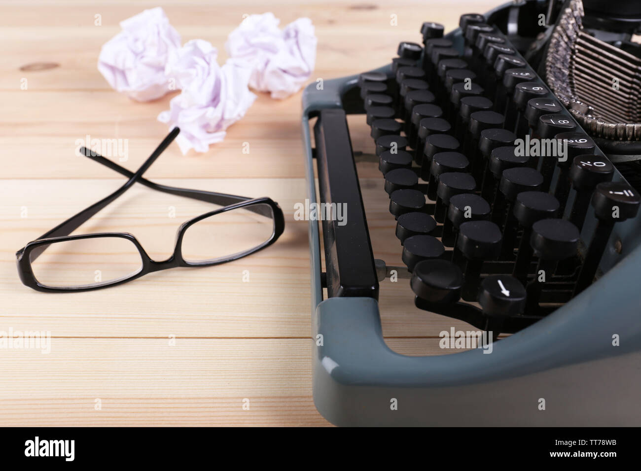 Antike Schreibmaschine. Vintage Schreibmaschine Maschine Stockfoto