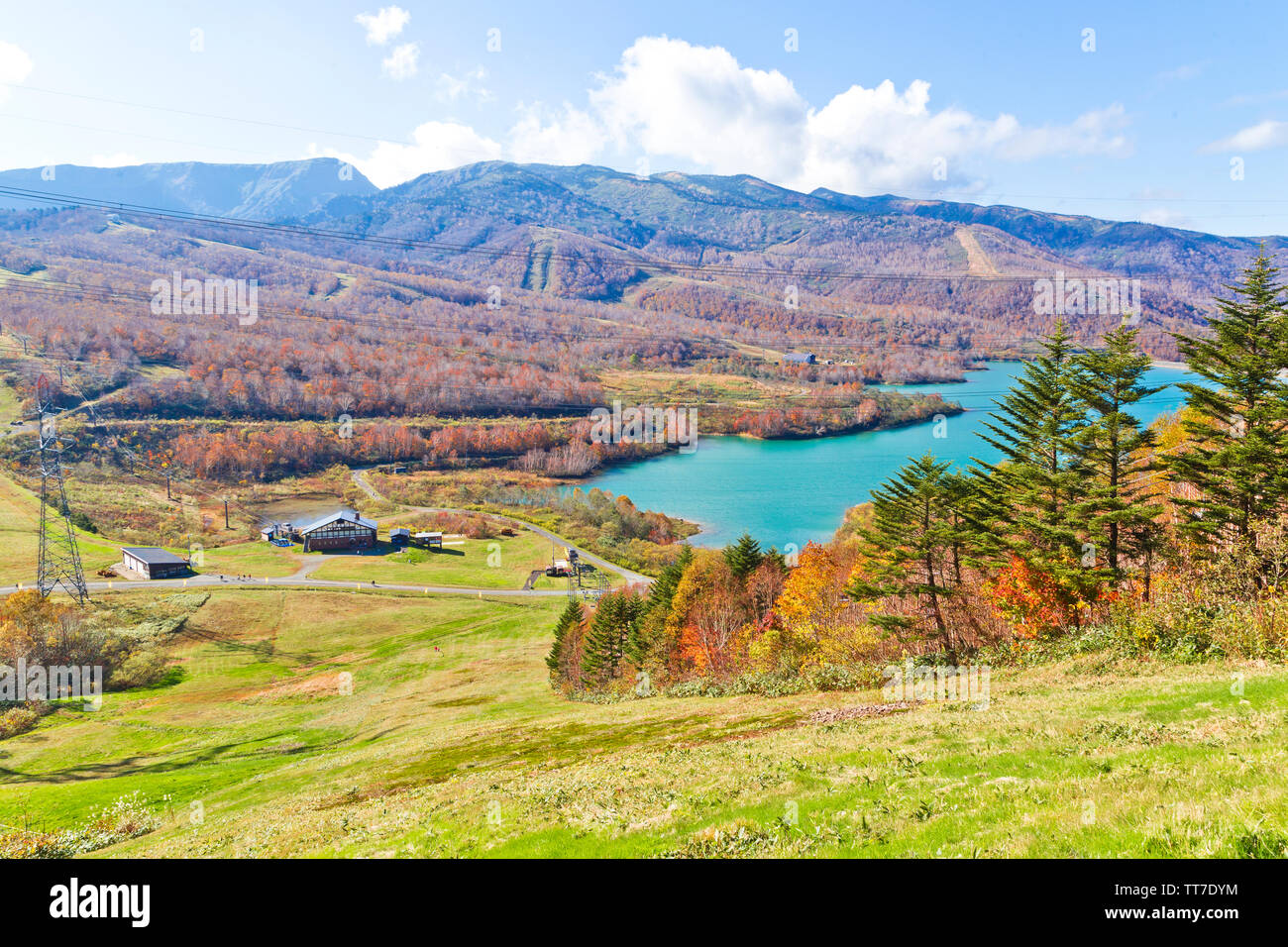 Tashiro See in Echigo Yuzawa, der Präfektur Niigata, Japan Stockfoto