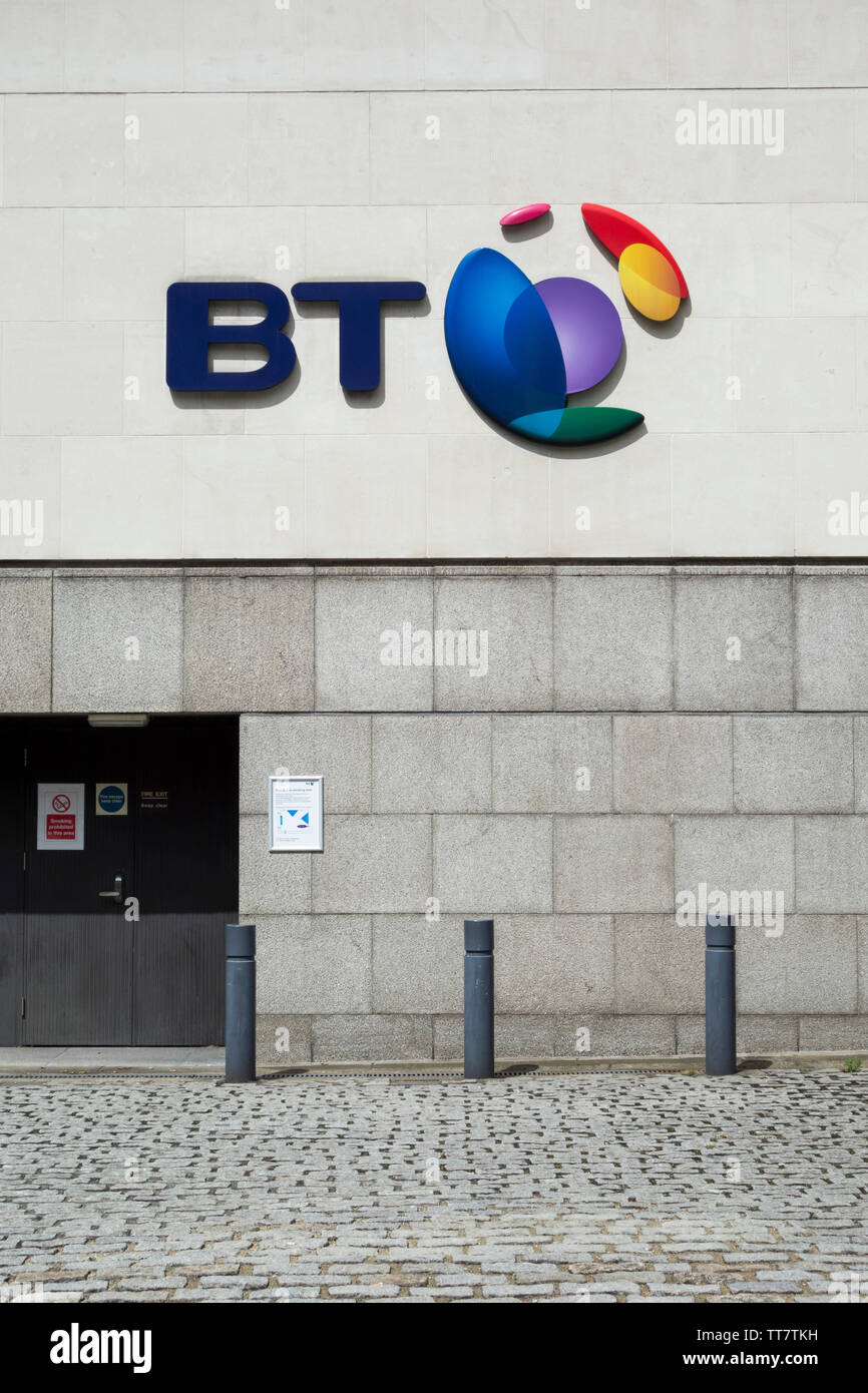 BT verbunden World Logos und Branding Stockfoto