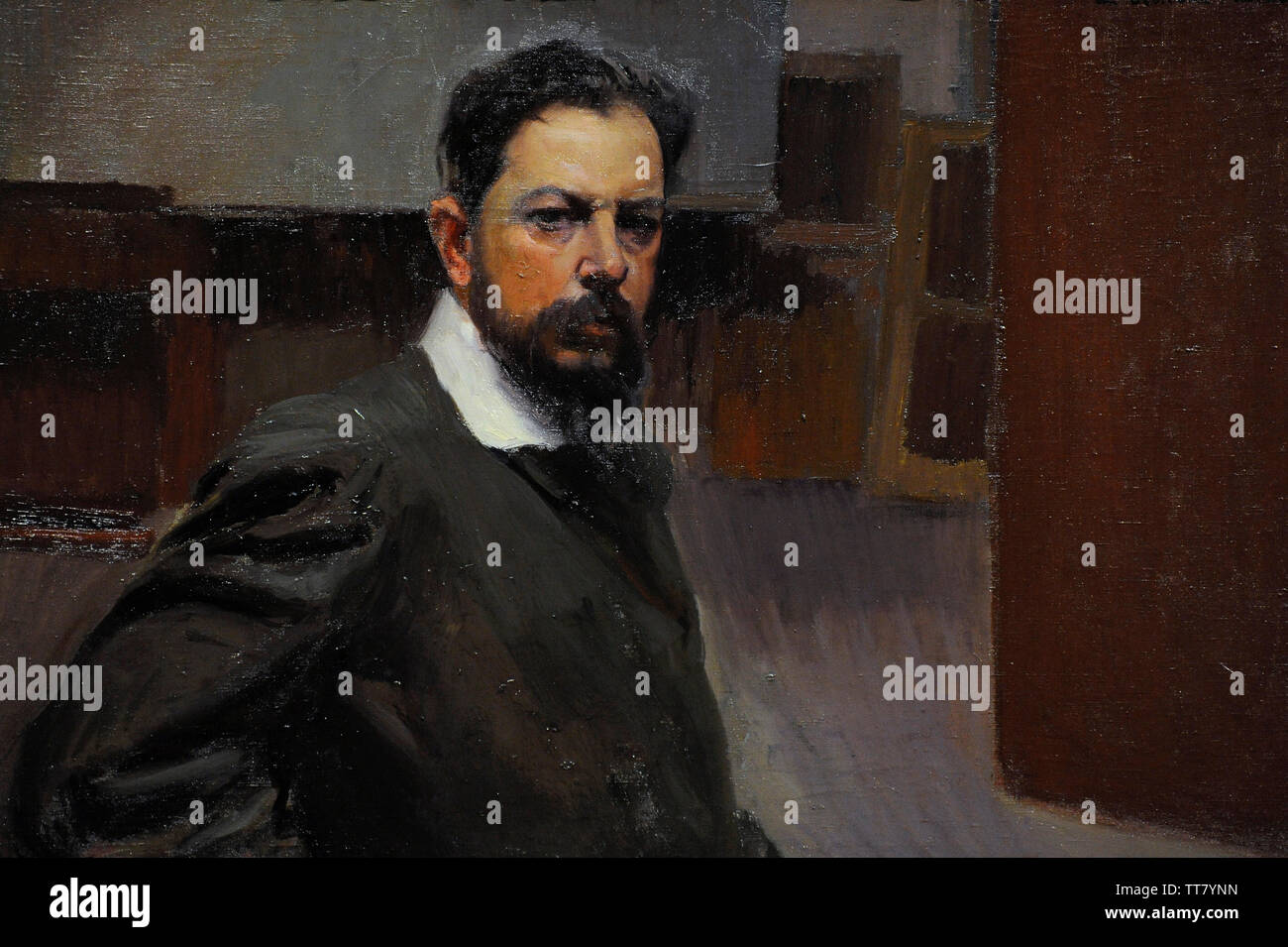 Joaquin Sorolla y Bastida (1863-1923). Spanischer Maler. Selbstporträt, 1904. Sorolla Museum. Madrid. Spanien. Stockfoto