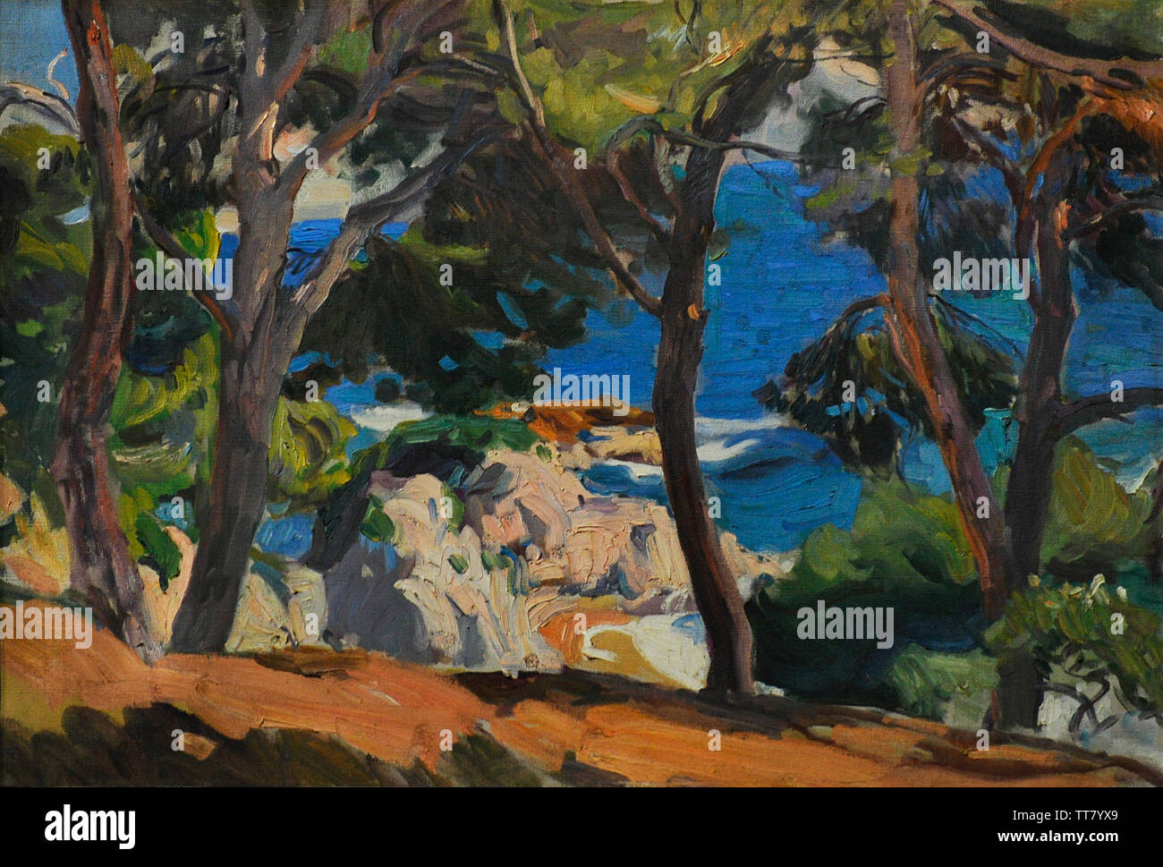 Joaquin Sorolla y Bastida (1863-1923). Spanischer Maler. Küste von Santa Cristina, Lloret de Mar, 1915. Sorolla Museum. Madrid. Spanien. Stockfoto