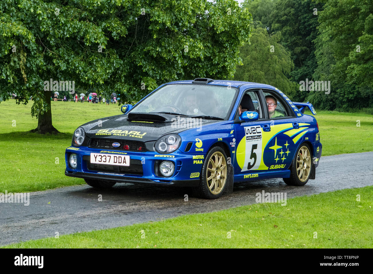 Der Subaru Impreza (スバル ・インプレッサ, Subaru Inpuressa) ist ein kompaktes Auto, das seit 1992 von Subaru hergestellt wurde Stockfoto