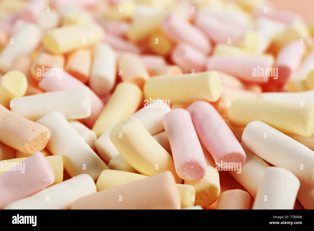 Süße Bonbons, Nahaufnahme Stockfoto