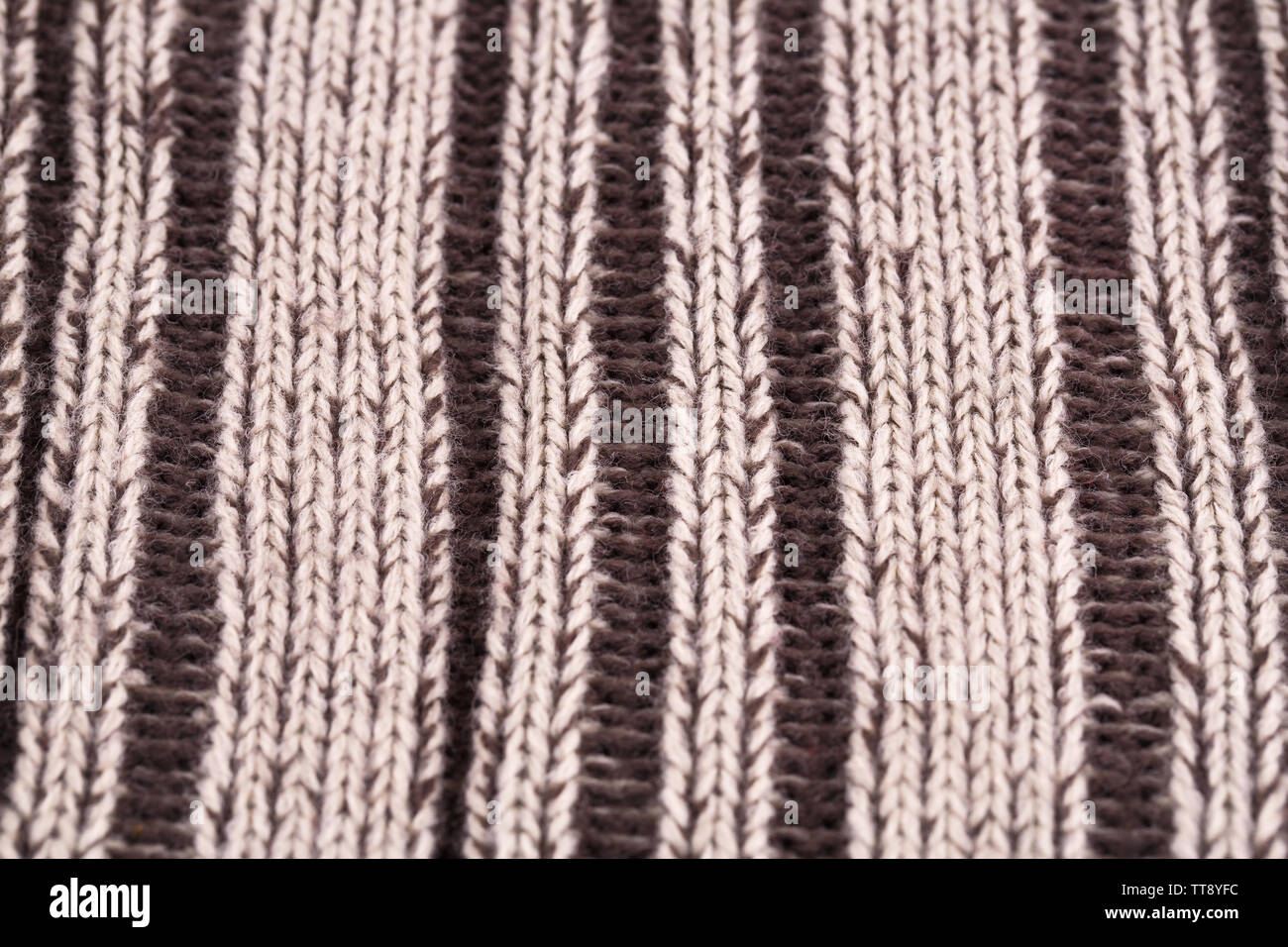 Gestrickte Tuch Closeup Hintergrundbild. Stockfoto