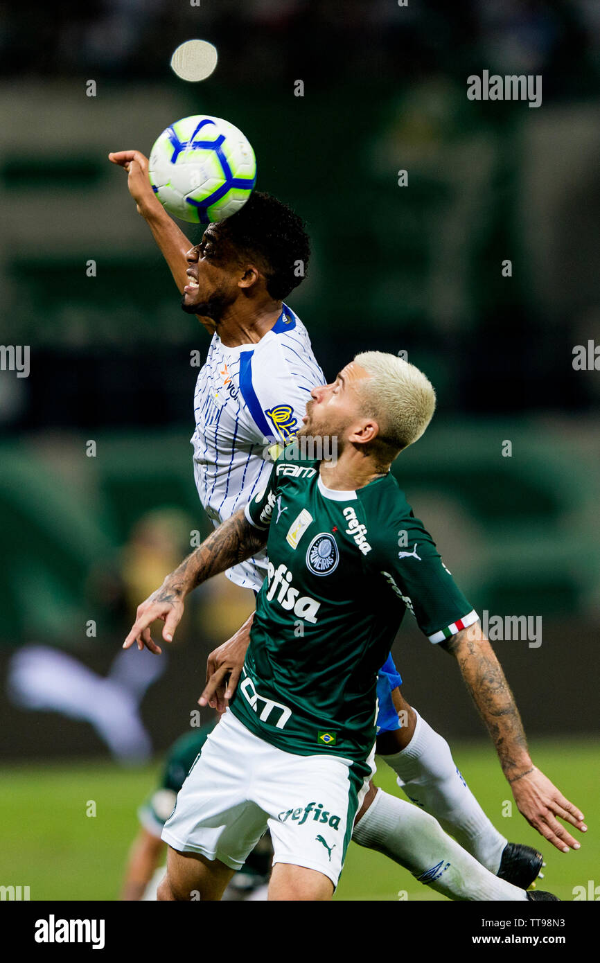 SÃO PAULO (SP), 13.06.2019: Fußball - Palmeiras - SP x Avai-SC. Lucas Lima von Palmeiras, während eines Spiels zwischen Palmeiras und Meetingeinrichtungen, gültig für die 9. Stockfoto