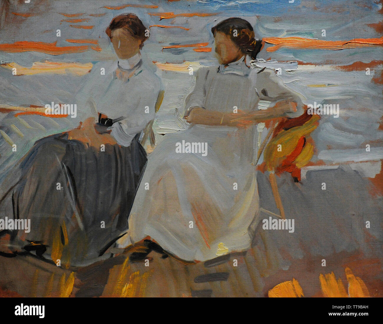 Joaquin Sorolla y Bastida (1863-1923). Spanischer Maler. Am Strand, 1906. Sorolla Museum. Madrid. Spanien. Stockfoto