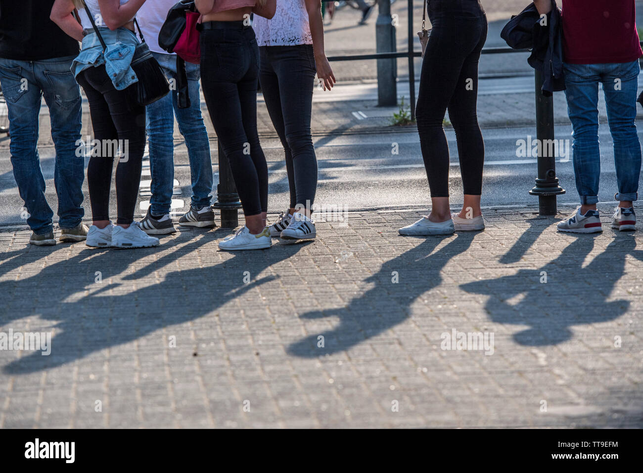 Sommer in Düsseldorf, Deutschland. Stockfoto