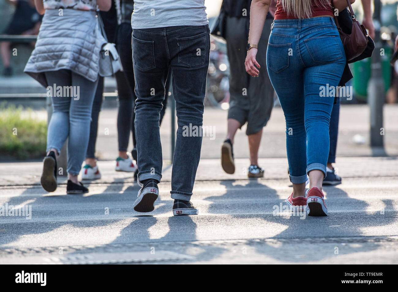 Sommer in Düsseldorf, Deutschland. Stockfoto