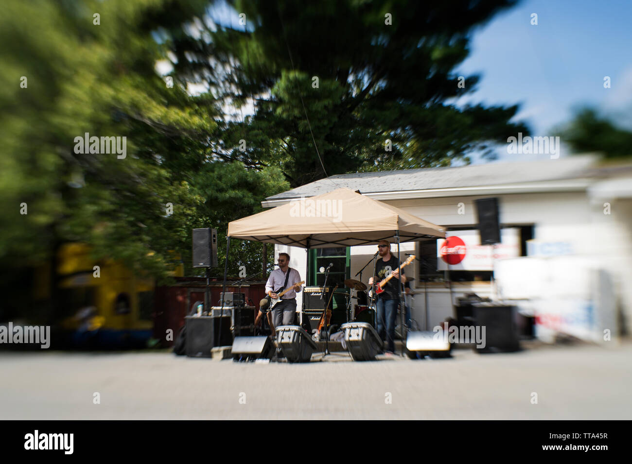 Usa - 30.August 2015: Das Dorf Markt Land speichern in den Blue Ridge Mountains in der Ortschaft Pine Grove Virginia gelegen hatte seine Gran Stockfoto