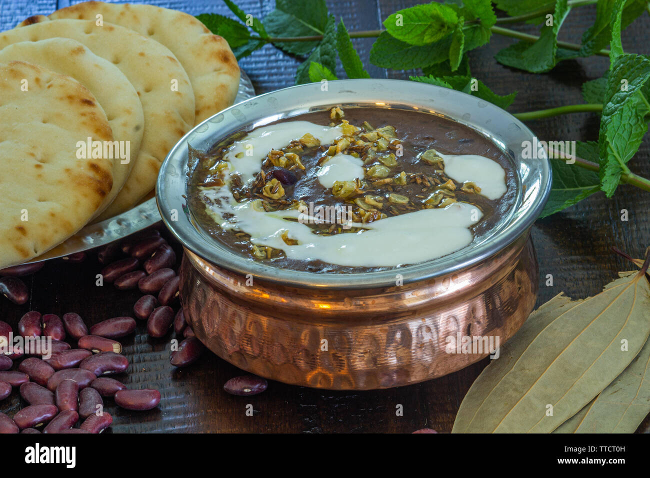 Authentische indische Speisen Stockfoto