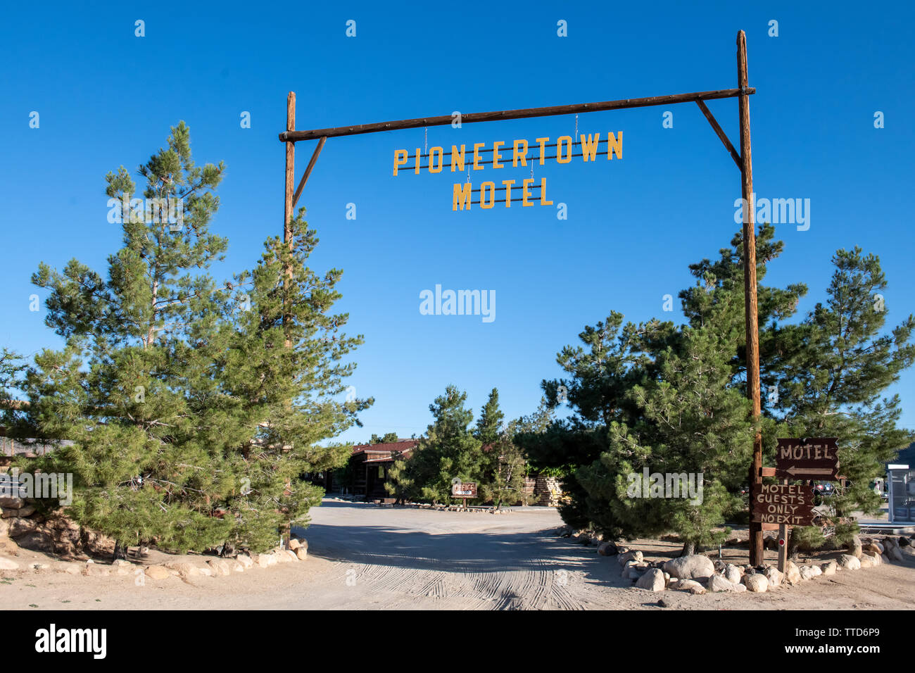 Pioneertown im südlichen Kalifornien, USA Stockfoto