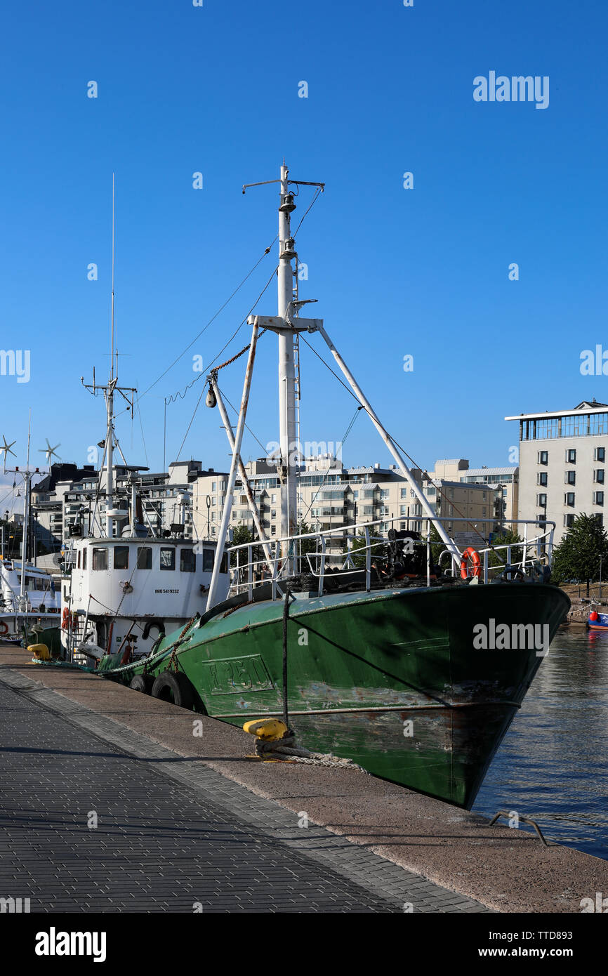 Günstig Schiff in Helsinki, Finnland Stockfoto