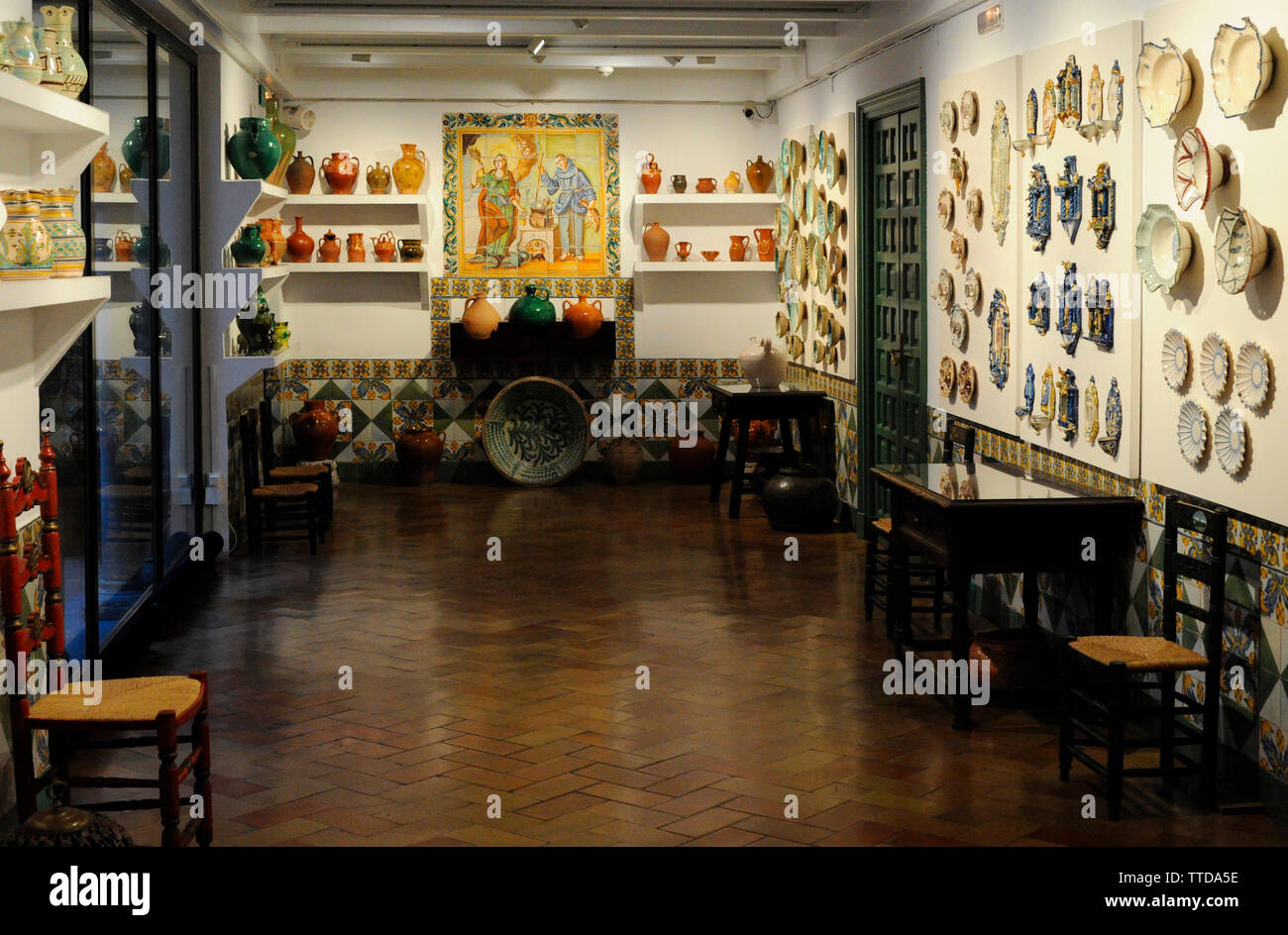 Sorolla Museum. Im Haus des Valencianischen Maler Joaquin Sorolla y Bastida (1863-1923). Teil der andalusischen Stil. Madrid. Spanien. Stockfoto